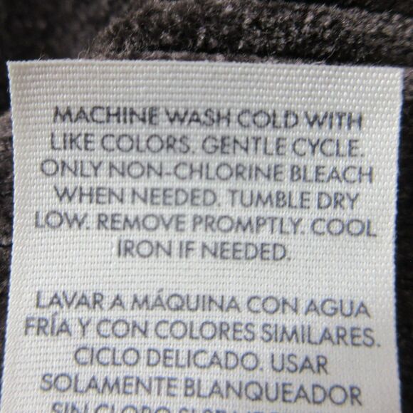 Chenille Y2K Vibe Zip Cropped Sweater Hoodie Sz L Breen Chocolate Coffee Brn NWT - Picture 9 of 11